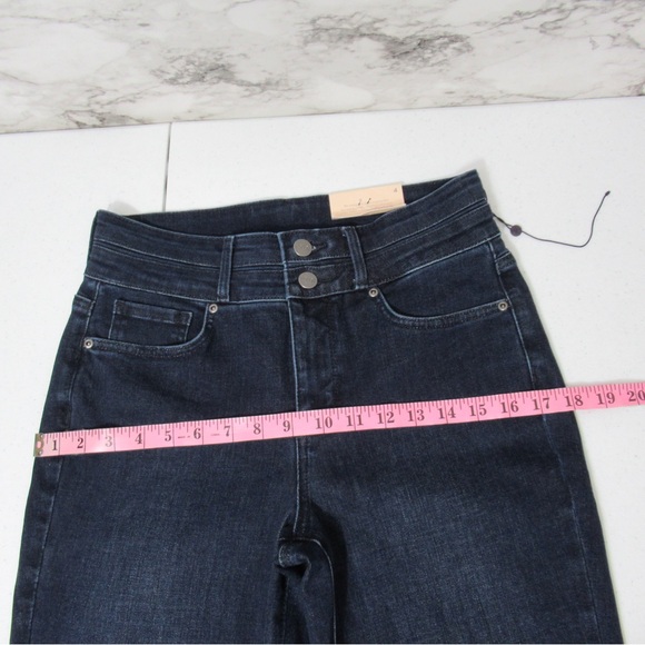 NYDJ High Rise Ava Daring Flare Denim Jeans Size 4 Paneled Waistband - Picture 12 of 17